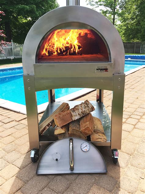 metal wood fired pizza oven